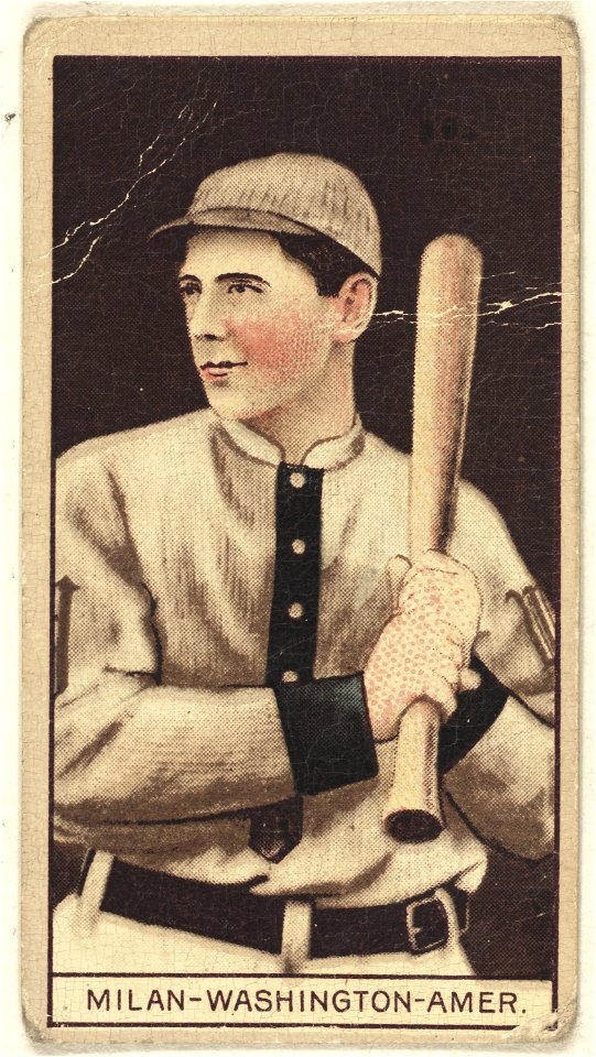 Clyde Milan, Washington Nationals, baseball card portrait LCCN2008678403
