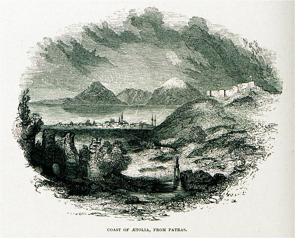 Coast of Aetolia, from Patras - Wordsworth Christopher - 1882