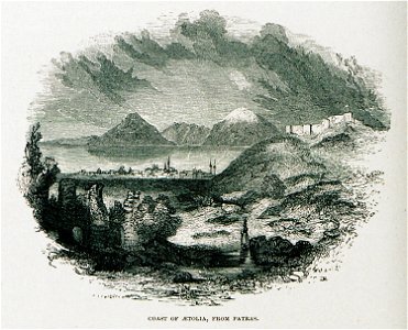 Coast of Aetolia, from Patras - Wordsworth Christopher - 1882