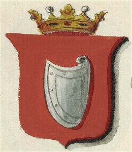 Coat of arms of Jonas III Sobieskis, painted in 1875. Free illustration for personal and commercial use.