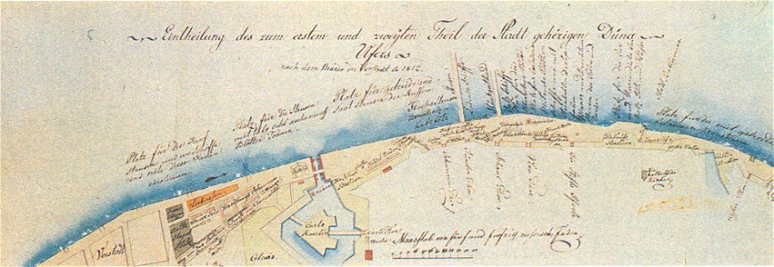 Coast of Daugava at south of Riga 1818