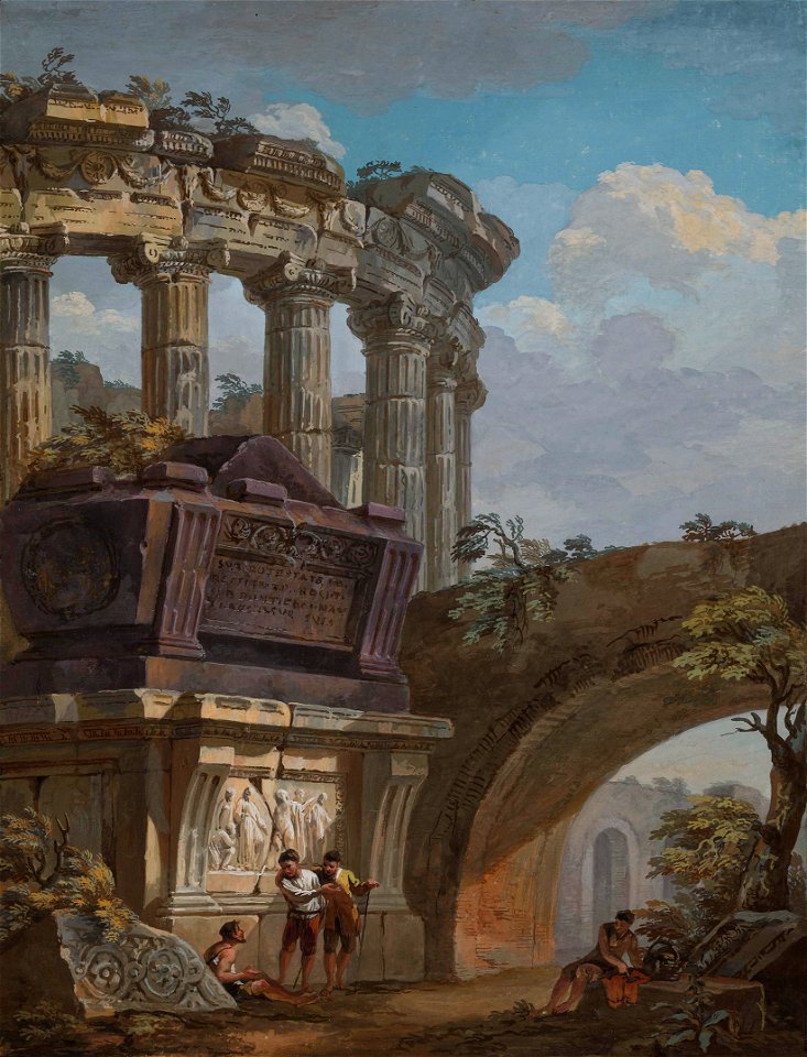 Clérisseau, Roman Ruins, nd, Royal Collection Trust