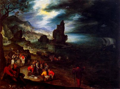 Coastal Landscape with the Sacrifice of Jonas