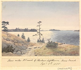 Coastal view four miles north-eastward of the Reskar Lighthouse, Baro Sound, Finland RMG PZ4678
