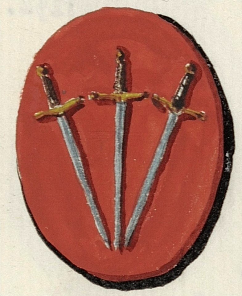 Coat of arms of the City of Kaunas, painted in 1875