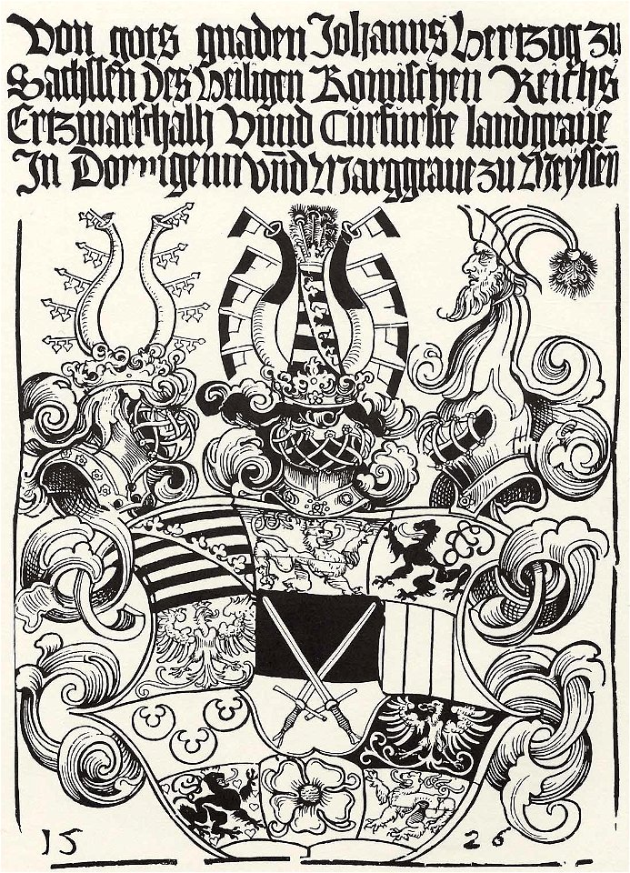 Coat of Arms of John, Elector of Saxony