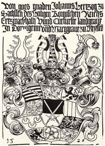 Coat of Arms of John, Elector of Saxony