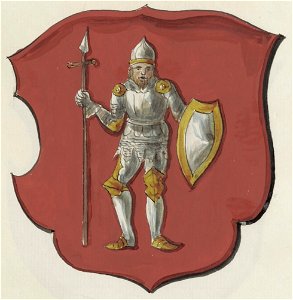 Coat of arms of the Trakai Voivodeship, painted in 1875. Free illustration for personal and commercial use.