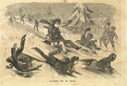 Coasting out of doors (Boston Public Library)