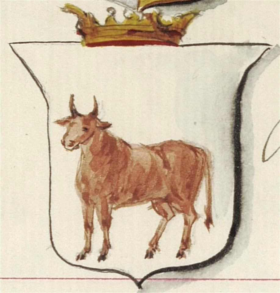 Coat of arms of Stanislovas Augustas Poniatovskis, painted in 1875