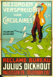 Bezorgen en Verspreiden van Circulaires - Reclame voor alle Doeleinden. Reclame Bureau Julius Dickhout
