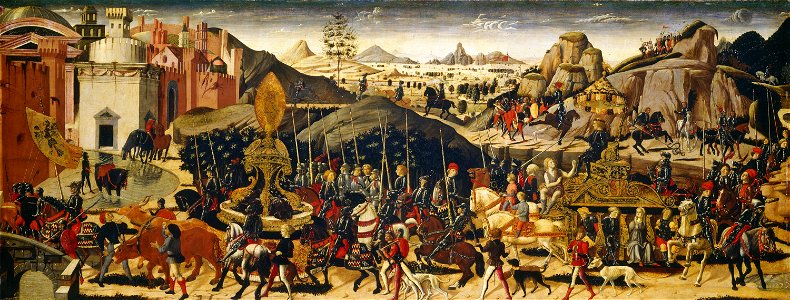 Biagio d'Antonio e bottega - Il trionfo di Camillo