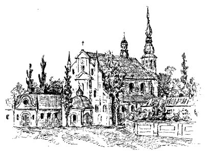 Biaroza Kartuskaja, Klaštarnaja. Бяроза Картуская, Кляштарная (N. Orda, 1875, 1892). Free illustration for personal and commercial use.