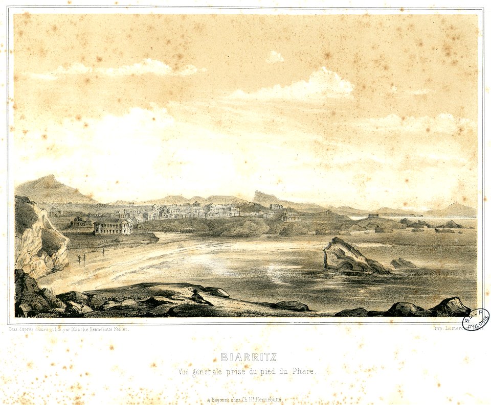 Biarritz - Vue générale prise du pied du Phare - Fonds Ancely - B315556101 A HENNEBUTTE 1 1 069