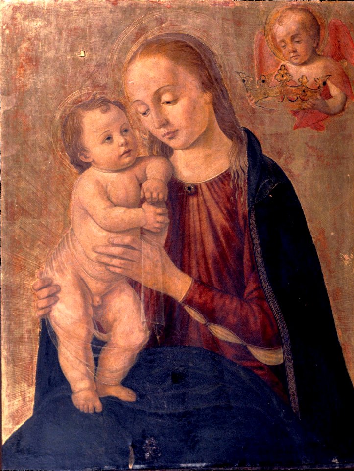 Biagio di Antonio - Madonna and Child with Cherub - y1962-54 - Princeton University Art Museum