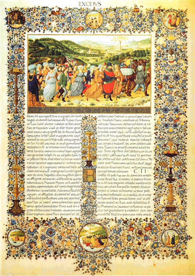Bibbia di Federico da Montefeltro - BAV Urb.Lat.1&2 - Exodus f27r