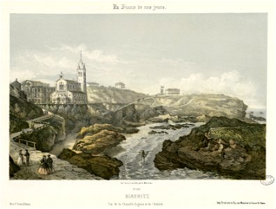 Biarritz - Vue de la Chapelle Eugénie et de l'Atalaye - Fonds Ancely - B315556101 A MERCEREAU 7 084