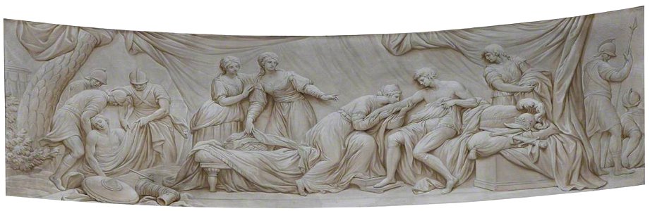Biagio Rebecca (1735-1808) - Queen Eleanor Sucking the Poison from Her Husband King Edward I's Wound (after Angelica Kauffman) - 108860 - National Trust