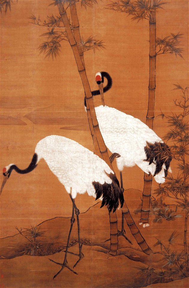 Bian Jingzhao. Bamboo and Cranes. Palace Museum, Beijing