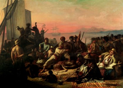 The Slave Trade by Auguste Francois Biard