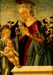 Biagio d'Antonio - Madona y Niño con ángel