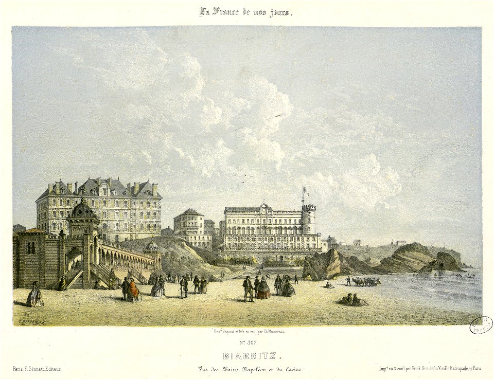 Biarritz - Vue des Bains Napoléon et du Casino - Fonds Ancely - B315556101 A MERCEREAU 7 057