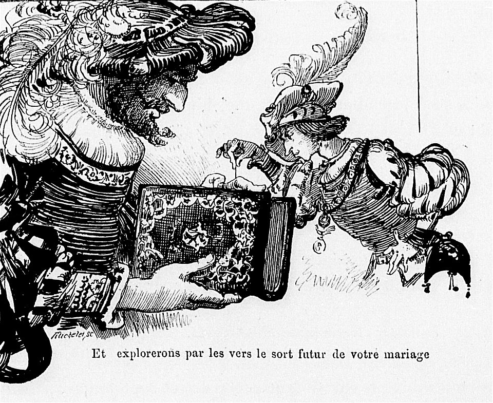 Bibliomancie - Tiers Livre de Rabelais illustré par Albert Robida, chap. X