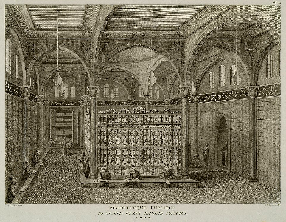 Biblioteque publique du Grand Vezir Raghib Pascha - D'ohsson Mouradgea - 1787