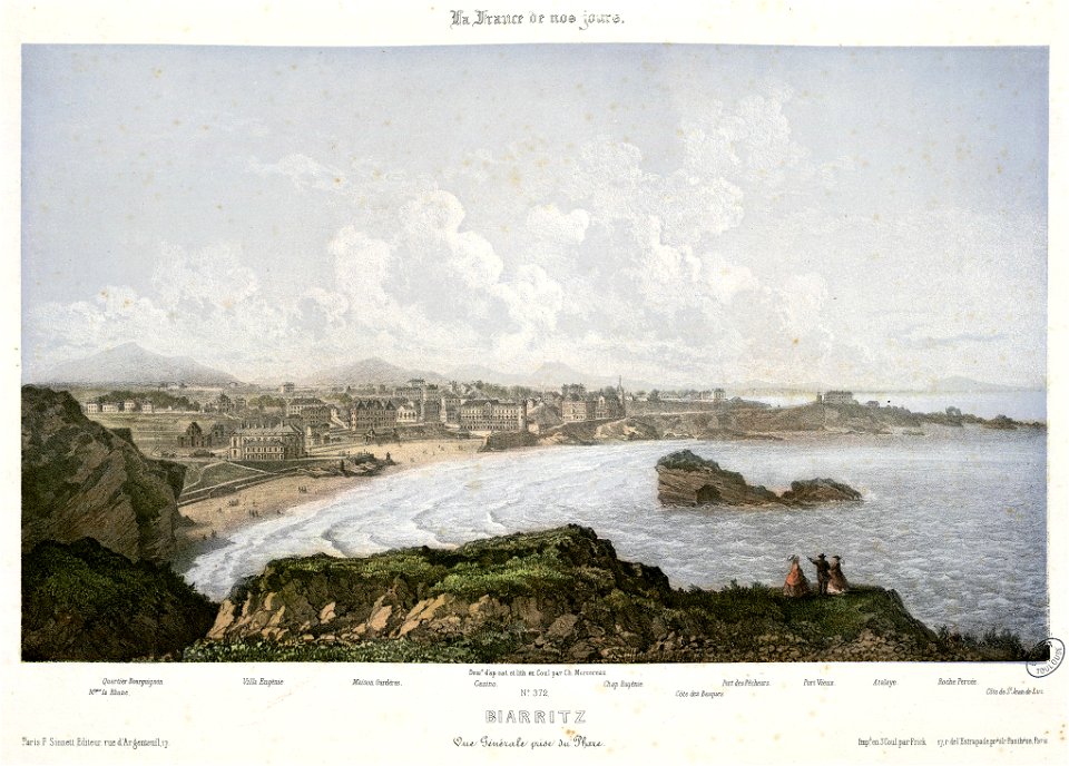 Biarritz, Vue générale prise du Phare - Fonds Ancely - B315556101 A MERCEREAU 7 003