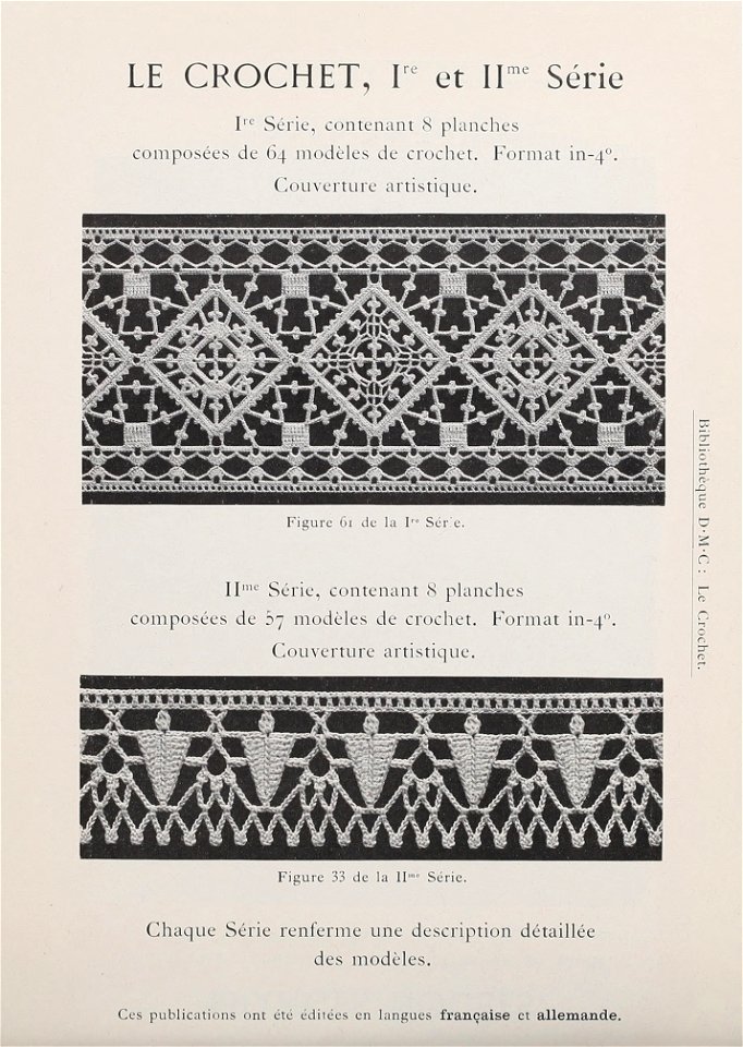 Bibliothèque DMC - 16 - Le Crochet I - II