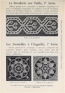 Bibliothèque DMC - 09 - La Broderie sur Tulle - Les Dentelles à l'Aiguille