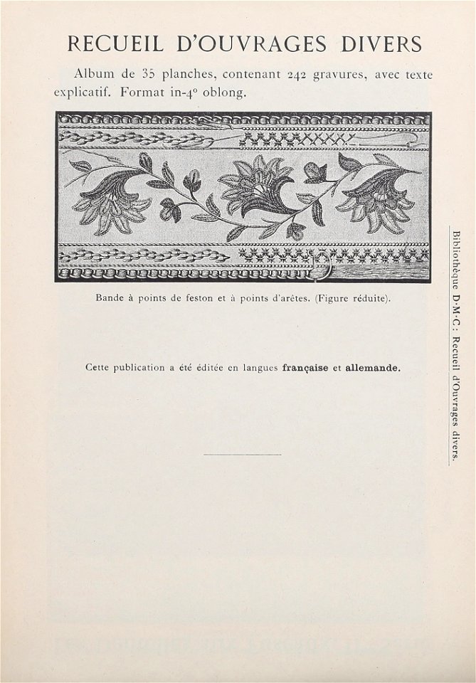 Bibliothèque DMC - 38 - Recueil d'Ouvrages divers