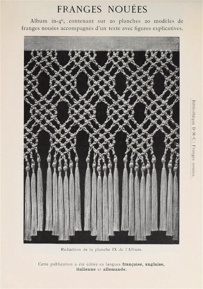 Bibliothèque DMC - 15 - Franges nouées