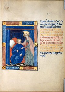 Biblia Pauperum - British Library manuscript King's 5 - Folio 23 - Bride