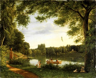 Jean-Joseph-Xavier Bidauld - Vue du lac d'Ermenonville