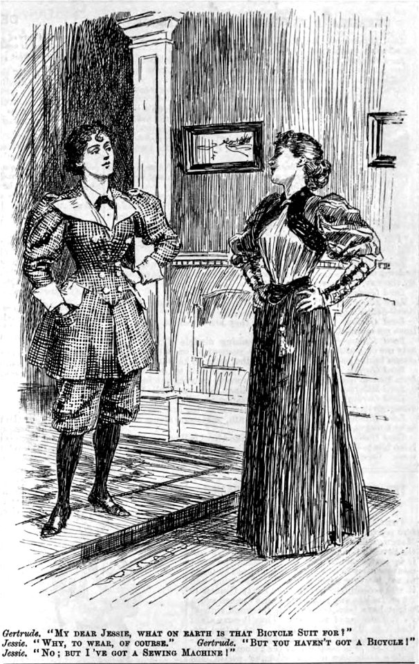 Bicycle suit punch 1895
