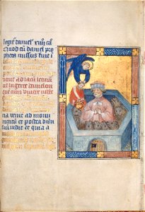 Biblia Pauperum - British Library manuscript King's 5 - Folio 23 - Daniel