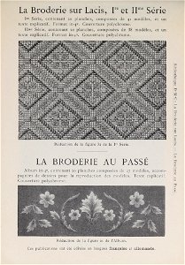 Bibliothèque DMC - 13 - La Broderie sur Lacis I - II - La Broderie au Passé