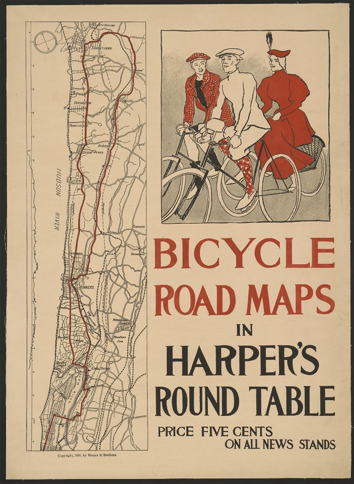 Bicycle road maps in Harper's Round Table... LCCN2015646482