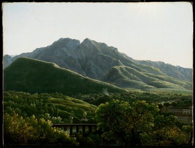Jean-Joseph-Xavier Bidauld (French - View of Bridge and the Town of Cava, Kingdom of Naples - Google Art Project