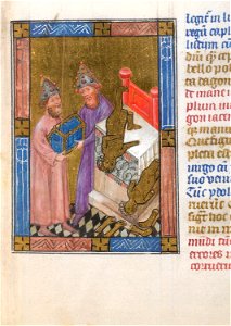 Biblia Pauperum - British Library manuscript King's 5 - Folio 5 - Idols