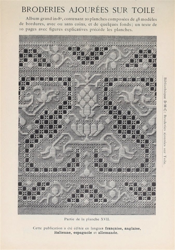 Bibliothèque DMC - 33 - Broderies ajourées sur Toile
