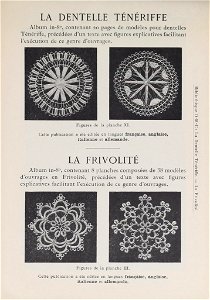 Bibliothèque DMC - 35 - La Dentelle Ténériffe - La Frivolité