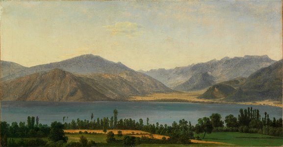 Jean-Joseph-Xavier Bidauld - Lac Fucino et les montagnes des Abruzzes