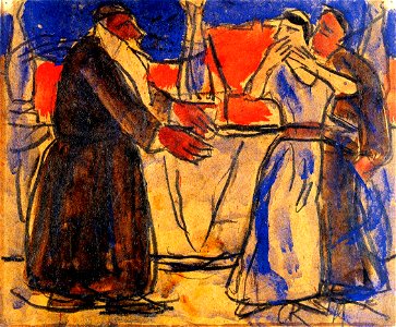 Biblical Scene. circa 1911. Christian Rohlfs