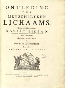 Bidloo Ontleding 1690 title 02