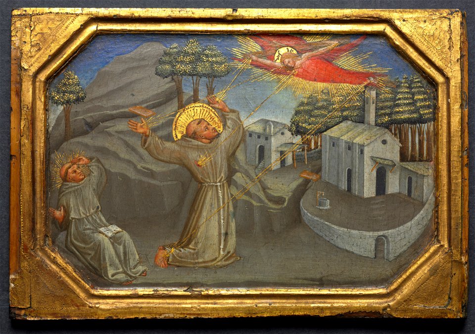 Bicci di Lorenzo - St. Francis of Assisi Receiving the Stigmata - 1916.787 - Cleveland Museum of Art