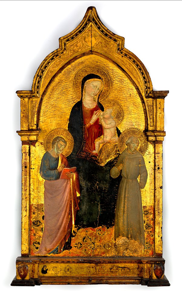 Bicci di Lorenzo - Virgin and Child with Saints Matthew and Francis - P15w36 - Isabella Stewart Gardner Museum