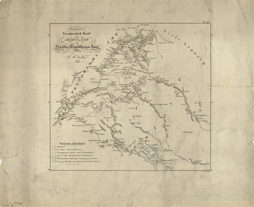 Bidrag Til Et Geognosisk Kart Over Jemtland… - No-nb Krt 00907 - Free 