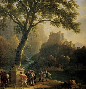 Jean-Joseph-Xavier Bidauld - François Ier à la fontaine de Vaucluse